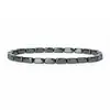 Comercio Exterior Más Vendido Pulsera Tobillera de Piedra Biliar Negra Tobillera de Moda para Mujer Tobillera de Perlas de Arroz Pulsera de Piedra de Hierro Negra Joyería para Mujer Venta al por Mayor