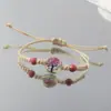 Pulsera de Serie de Flores Secas al por Mayor Vidrio Espécimen de Flor Real Gipsófila Flor de Durazno Árbol de la Fortuna Mariposa Pulsera Escénica Joyería