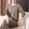 Conjunto Deportivo de Cuello Redondo para Mujer, Nuevo Estilo Primavera y Otoño 2026, Sudadera Casual que Reduce la Edad, Atuendo Elegante para Correr, Conjunto de Dos Piezas
