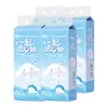 Impressão coração com coração cachorro de orelha grande sacola de papel pendurada lenço de papel facial sem perfume toalha de papel higiênico doméstico 4 camadas 320*4 levantamento