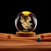 12 constelações Touro 3D estéreo gravação a laser bola de cristal luz quente luz noturna curativa ornamentos atacado transfronteiriço