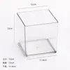 Bandeja acrílica transparente cuadrada para cubo de agua, cubeta recolectora de agua, tanque de agua, caja de almacenamiento, recipiente de cultivo, botella de agua con tapa, tapa sellada