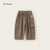 Bong Ropa Infantil Seleccionada Pantalones de Otoño para Niño Pantalones de Pana para Niños Pantalones Casuales Multifuncionales con Cordón para Exterior de Primavera y Otoño para Niña
