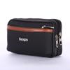 Riñonera de piel de vaca horizontal multifuncional para hombre, bolsa de cinturón de negocio para colgar, venta al por mayor directa de fábrica en stock