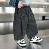 Pantalones para Niños Colección Primavera Moda Infantil Pantalones Deportivos de Cuadros Elegantes 2026 Nuevos Elegantes para Bebé Niño Primavera y Otoño Joggers Casuales
