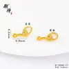 Ansioso por Acessórios de Joias de Diamante Colorido Exquisite de Ouro de Areia Antiga Padrão de Martelo Furo Passante Contas Espaçadoras de Diamante com Furo Passante Acessórios para Pulseiras