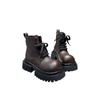 Botas Martins Populares de Internet para Mujer 2024 Otoño e Invierno Nuevas Zapatos de Muñeca para Mujer Suela Gruesa Aumentada Botas Cortas de Motociclista Individuales