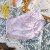 Moño de Hilo de Color Niña Sin Costuras Pequeño Limpieza Transpirable Algodón Ropa Interior Encaje Ropa Interior Calzones de Estudiante para Mujer