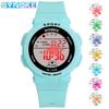 Reloj Electrónico para Estudiantes, Hombres y Mujeres, Luminoso de Colores, Multifuncional, Resistente al Agua, Estilo Coreano, Rosa, Nuevo Producto Nacional, Diseño Delgado y Ligero, Digital