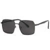 Óculos de Sol Masculino com Armação Quadrada Fashion 2025 Casual para Uso Externo Anti-UV Polarizados Óculos de Sol Casuais e Mais Fáceis de Combinar
