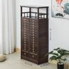 Huali Madera Pabellón Duobao Gabinete de Almacenamiento de Té Estante de Exhibición Gabinete de Té Madera Sólida Estante Antiguo Multicapa Gabinete para Pastel de Té Pu'er