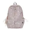Mochila rosa palo de lunares para estudiantes de secundaria femeninas, mochila de nicho para estudiantes de preparatoria, mochila de gran capacidad para niñas de secundaria