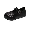 Sapatos Mary Jane com sola grossa, que aumentam a altura, estilo slip-on, adequados para combinar com saias, nova coleção outono 2026, sapatilhas populares de bico fino