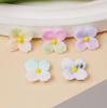 Colorida Flor de Cinco Pétalos Accesorios de Resina DIY Carcasa para Teléfono Móvil Parche de Pegamento Crema Banda Elástica Hecha a Mano Materiales de Producción de Accesorios para el Cabello