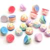 Accesorios coloridos para pastel de helado de amor, crema de bricolaje, material de belleza para teléfono móvil, accesorios para el cabello para niños, accesorios hechos a mano