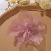Flores de Gasa Cosidas a Mano Versátiles de Color Sólido Estilo Coreano para Accesorios de Cabello DIY, Tocados, Boutonnières, Decoraciones para Zapatos y Sombreros, Accesorios Florales