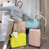 Maleta de Equipaje Color Caramelo Inspirada en Celebridades con Ruedas Universales, Duradera y Resistente a Golpes para Hombres y Mujeres, Maleta de Mano de 20 pulgadas Estuche de Viaje