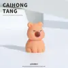 Desenho Animado 3D Acessórios DIY Cor Sólida Sentado Kirby Figura Resina Desenho Animado Criativo Artesanal Acessório Materiais Atacado