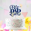 Topo de Bolo Dia dos Pais Transfronteiriço Decoração de Bolo Festa de Feriado Dia dos Pais Topper Decoração de Sobremesa Tecido