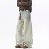 Nuevos Jeans Azules Claros Estilo Americano para Hombre Primavera y Otoño 2026, Corte Holgado, Lavados de Pierna Ancha Largos