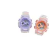592 Reloj Digital Completamente Transparente para Hombres y Mujeres, Estudiantes de Primaria y Secundaria, Verde Matcha Multifuncional Deportivo Resistente al Agua Ins Reloj Venta al por Mayor