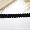 Encaje retorcido de hilo mixto con bloques de color estilo bosque, cinta tejida fina elegante, accesorio para ribete de borde DIY de cortina y cojín