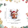Adesivos eletrostáticos de Natal em desenho animado para janelas, adesivos para vitrines, para uso em shoppings, lojas e casas, para decorações de feriado, adesivos de vidro sem cola