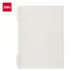 Cuaderno de Hojas Sueltas Abrible Deli Hb550 (Líneas Horizontales Transparentes - Abrible) Bloc de notas B5 de 50 hojas