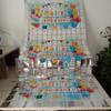 1*2 metros luz brilhante balão espanhol quadrado grande festa bar fundo de festa layout cortina de chuva cortina de porta