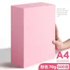 Papel A4 A5 cor rosa, papel para cópia, papel para impressão, 70g, 80g, vermelho claro, papel de escritório, papel em branco para supermercados