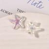 Colorido sonho AB cor glitter estrela de cinco pontas estrela do mar jóias acessórios diy buraco sapatos flor sapato feminino fivela material atacado