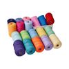 Cuerda de algodón de color de 3 mm x 200 m, delgada, para tejer a mano DIY, cuerda de algodón, cuerda para tapiz, red para bolsa, cuerda decorativa para tapiz, cuerda trenzada