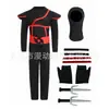 Disfraz de Ninja de Anime para Niños Dibujo Animado Mono de Samurai Japonés Traje de Cosplay de Halloween Performance de Festival
