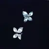 Nuevos Pendientes de Mariposa Irregulares Cepillados de Moda para Mujer, Accesorios de Pendientes Versátiles con Estilo de Personalidad Nicho para Viajeros