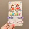 Nuevos Pasadores para el Cabello de Niñas Pinzas Coreanas Lindas para el Cabello de Bebé Set de Accesorios Pinzas de Dibujos Animados para el Cabello Rebelde Pinzas para el Cabello No Dañinas
