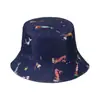 Chapéu de Pescador com Estampa de Baleia, Concha, Vela, Sereia e Peixe Estilo Coreano, Chapéu de Sol Bacia, Unissex