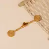 Botón Qipao nuevo estilo nacional chino botón de rana hilo tejido a mano envuelto en hilo bobina de cuenta dorada incienso doble botón cola larga botón de tela de una sola letra accesorios