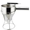 Funil cônico de aço inoxidável fonte fábrica pequenas almôndegas funil de dispensador de creme funil