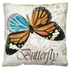 Funda de almohada de felpa corta de mariposa para el hogar transfronteriza, funda de almohada con estampado digital de gráfico de dibujos animados, cojín de almohada