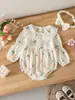Body de Manga Larga con Estampado de Tulipanes para Bebé Niña de Primavera y Otoño con Cuello Solapa Body de Manga Corta para Bebé e Infantil