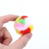 Juguete de Bola de Felpa Patchwork de Colores para Gatos, Autoentretenimiento, Suave, Ligero, Duradero, Bola Juguete para Gatos, Suministros para Mascotas