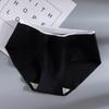 Ropa interior de algodón popular sin costuras de tiro medio para mujer, antibacteriana de artemisa, talla grande, a rayas, color liso, calzones de algodón para mujer