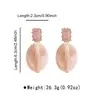 E14999 Moda Transfronteriza Nuevos Pendientes de Resina de Colores Dulces para Mujer Diseño Dulce Pendientes Geométricos