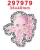Accesorios Acrílicos de Dibujos Animados con Purpurina Transfronterizos Accesorios para Joyería DIY de Resina Parche Pasador Pasador Gt-Y-297823