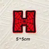 5cmQ Teia de Aranha Gorducha Letra Número Patch de Bordado Autoadesivo Patch Decorativo para Bordado DIY em Diário/Computador Patch de Tecido