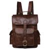 Mochila Retro Nueva para Hombre Bolso para Hombre de Piel de Vaca de Primera Capa Importada Mochila de Cuero Genuino Estilo Antiguo Bolsa para Computadora 7283