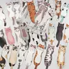 Microtinta 30 marcapáginas para acompañar la lectura gatos Lindo Dibujo Animado Alto Valor de Color Cuenta Manual Decoración DIY Marcador de Lectura para Estudiantes Marcapáginas