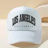 Boné Trucker Los Angeles Americano Personalizado Estampa de Letra Inglesa Boné de Basebol para Homens e Mulheres Boné de Tela