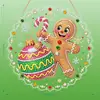 Pintura de diamantes navideña transfronteriza, colgantes de pintura de perlas hechos a mano para DIY, decoración del hogar con ambiente navideño, venta al por mayor personalizada