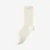 Calcetines de algodón finos de verano para mujer, de caña media, malla transpirable, resistentes al olor, con bordes plisados, calcetines postparto al por mayor
